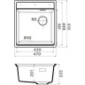 Мойка OMOIKIRI YORU 47-WH Side Artgranit/белый 4993958